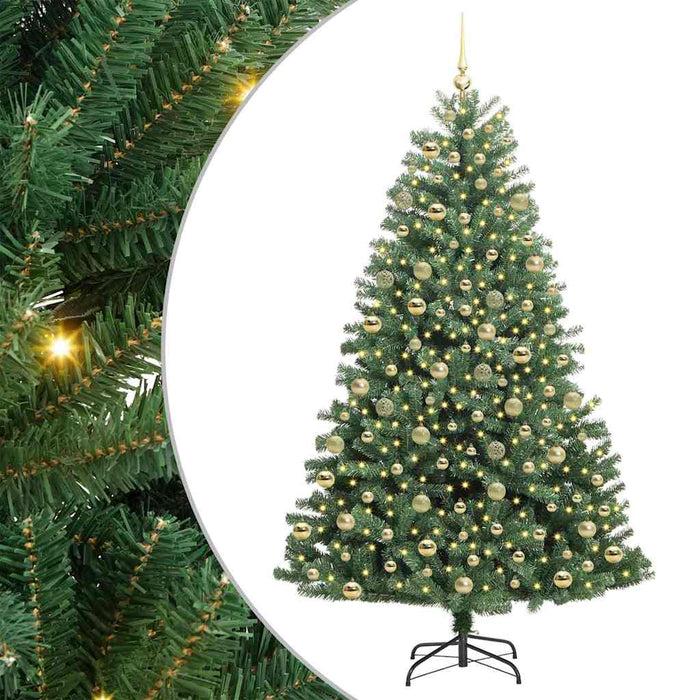 Brad de Crăciun artificial cu ramuri articulare Verde 210 cm WALTI