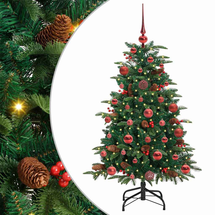 Brad de Crăciun artificial Verde 120 cm PVC și metal și plastic WALTI