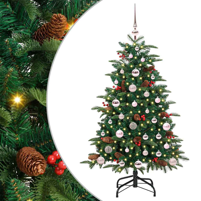 Brad de Crăciun artificial Verde 120 cm PVC și metal și plastic WALTI