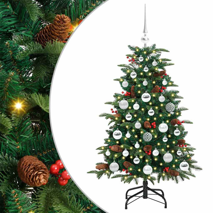 Brad de Crăciun artificial Verde 120 cm PVC și metal și plastic WALTI