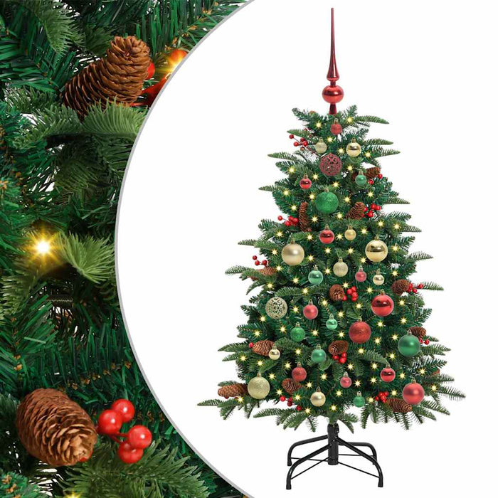 Brad de Crăciun artificial Verde 120 cm PVC și metal și plastic WALTI