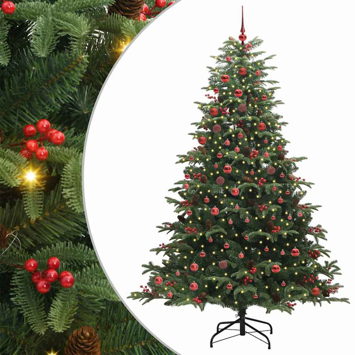 Brad de Crăciun artificial Verde 210 cm PVC și metal și plastic WALTI