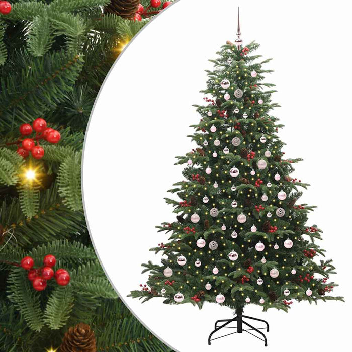 Brad de Crăciun artificial Verde 210 cm PVC și metal și plastic - WALTI WALTI