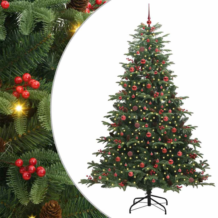 Brad de Crăciun artificial Verde 240 cm PVC și metal și plastic WALTI