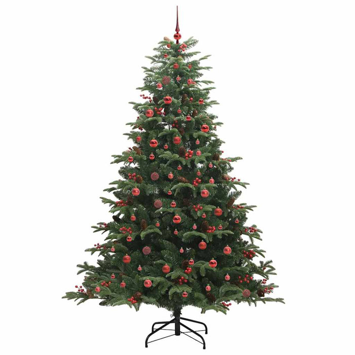 Brad de Crăciun artificial Verde 240 cm PVC și metal și plastic WALTI