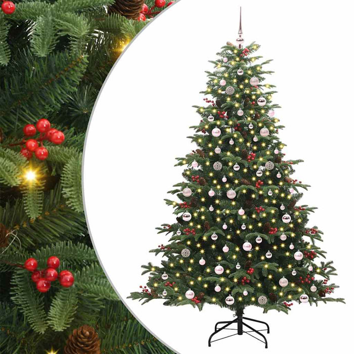 Brad de Crăciun artificial Verde 240 cm PVC și metal și plastic - WALTI WALTI