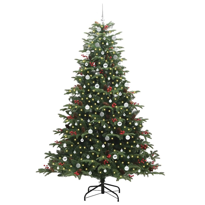 Brad de Crăciun artificial Verde 240 cm PVC și metal și plastic WALTI