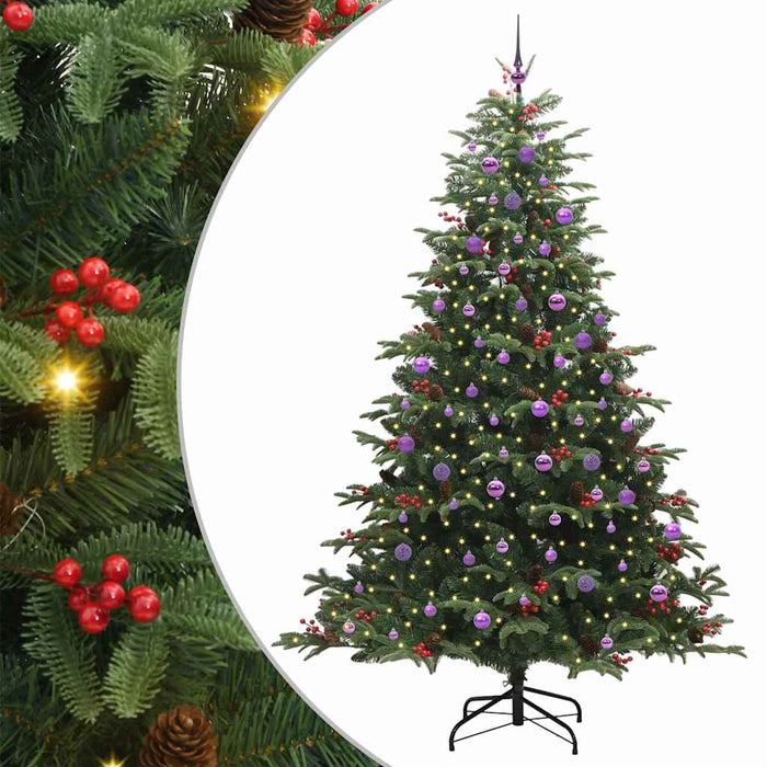 Brad de Crăciun artificial Verde 240 cm PVC și metal și plastic - WALTI WALTI