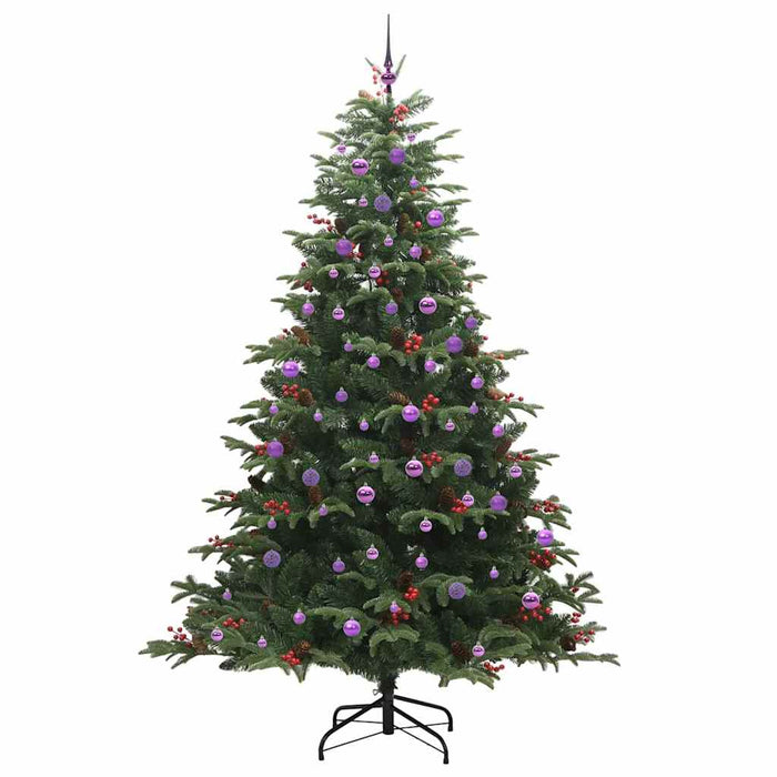 Brad de Crăciun artificial Verde 240 cm PVC și metal și plastic - WALTI WALTI