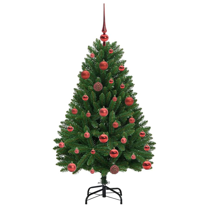 Brad de Crăciun artificial cu 150 LED Verde 120 cm PVC și Metal - WALTI WALTI