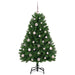 Brad de Crăciun artificial cu 150 LED Verde 120 cm PVC și Metal - WALTI WALTI