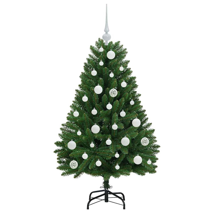 Brad de Crăciun artificial cu 150 LED Verde 120 cm PVC și Metal - WALTI WALTI