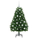 Brad de Crăciun artificial cu 150 LED Verde 120 cm PVC și Metal - WALTI WALTI
