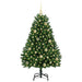 Brad de Crăciun artificial cu 150 LED Verde 120 cm PVC și Metal - WALTI WALTI
