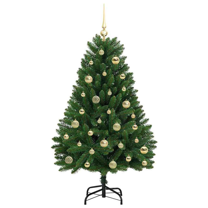 Brad de Crăciun artificial cu 150 LED Verde 120 cm PVC și Metal - WALTI WALTI