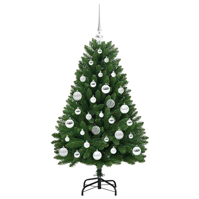 Brad de Crăciun artificial cu 150 LED Verde 120 cm PVC și Metal - WALTI WALTI