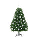 Brad de Crăciun artificial cu 150 LED Verde 120 cm PVC și Metal - WALTI WALTI