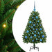 Brad de Crăciun artificial cu 150 LED Verde 120 cm PVC și Metal - WALTI WALTI