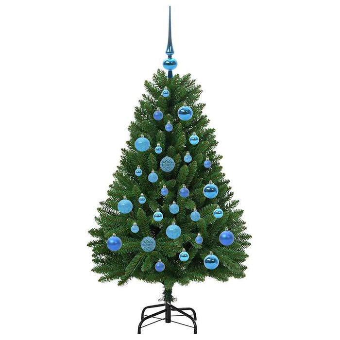 Brad de Crăciun artificial cu 150 LED Verde 120 cm PVC și Metal - WALTI WALTI