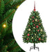 Brad de Crăciun artificial cu 150 LED Verde 120 cm PVC și Metal - WALTI WALTI