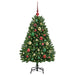 Brad de Crăciun artificial cu 150 LED Verde 120 cm PVC și Metal - WALTI WALTI