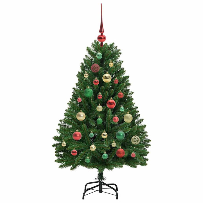 Brad de Crăciun artificial cu 150 LED Verde 120 cm PVC și Metal - WALTI WALTI