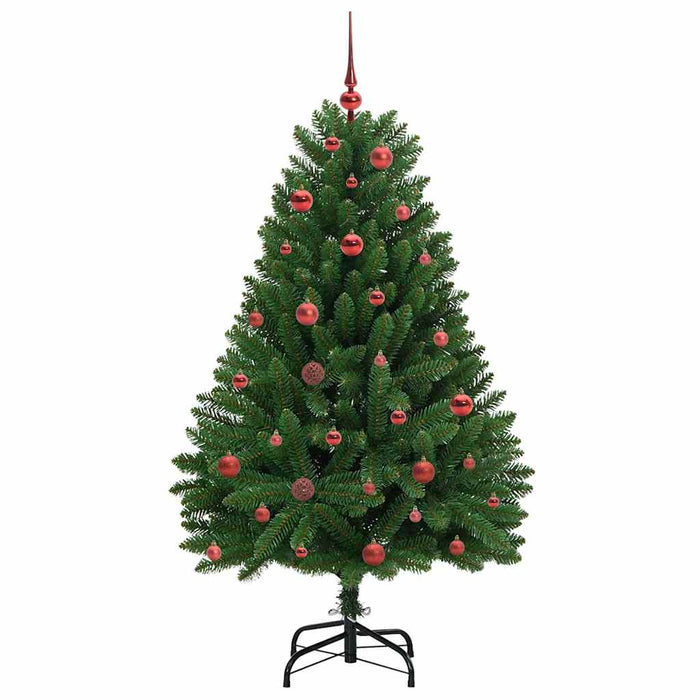 Brad de Crăciun artificial cu 150 LED Verde 150 cm PVC și Metal - WALTI WALTI