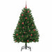 Brad de Crăciun artificial cu 150 LED Verde 150 cm PVC și Metal - WALTI WALTI