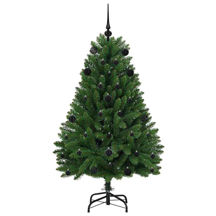Brad de Crăciun artificial cu 150 LED Verde 150 cm PVC și Metal - WALTI WALTI