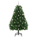 Brad de Crăciun artificial cu 150 LED Verde 150 cm PVC și Metal - WALTI WALTI