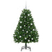 Brad de Crăciun artificial cu 150 LED Verde 150 cm PVC și Metal - WALTI WALTI