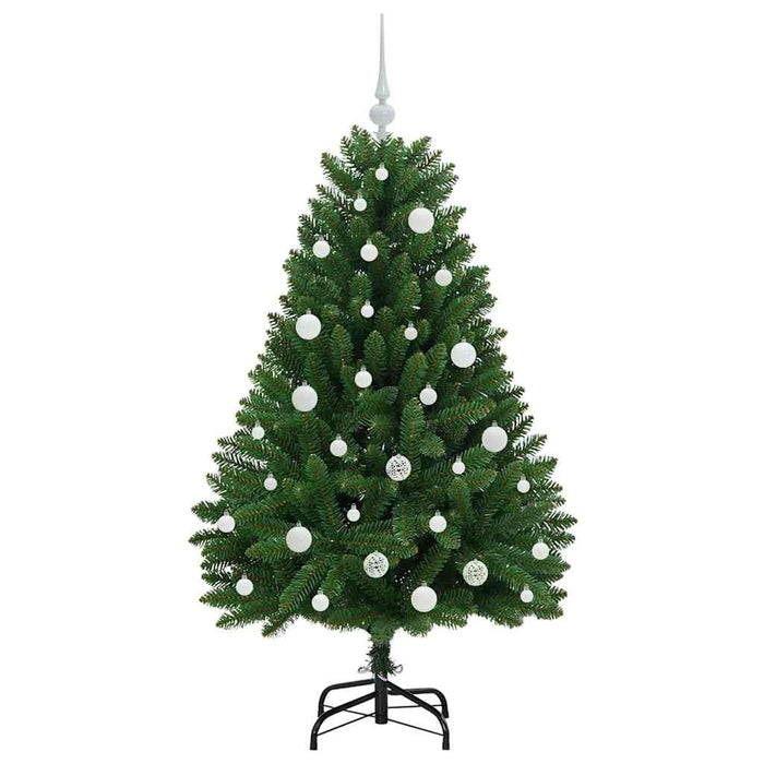 Brad de Crăciun artificial cu 150 LED Verde 150 cm PVC și Metal - WALTI WALTI