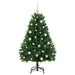 Brad de Crăciun artificial cu 150 LED Verde 150 cm PVC și Metal - WALTI WALTI