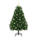 Brad de Crăciun artificial cu 150 LED Verde 150 cm PVC și Metal - WALTI WALTI