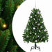 Brad de Crăciun artificial cu 150 LED Verde 150 cm PVC și Metal - WALTI WALTI