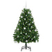 Brad de Crăciun artificial cu 150 LED Verde 150 cm PVC și Metal - WALTI WALTI
