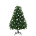 Brad de Crăciun artificial cu 150 LED Verde 150 cm PVC și Metal - WALTI WALTI
