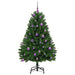 Brad de Crăciun artificial cu 150 LED Verde 150 cm PVC și Metal - WALTI WALTI