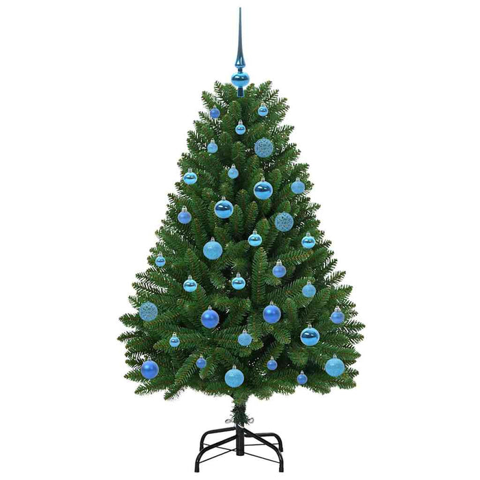 Brad de Crăciun artificial cu 150 LED Verde 150 cm PVC și Metal - WALTI WALTI