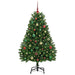 Brad de Crăciun artificial cu 150 LED Verde 150 cm PVC și Metal - WALTI WALTI