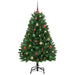 Brad de Crăciun artificial cu 150 LED Verde 150 cm PVC și Metal - WALTI WALTI