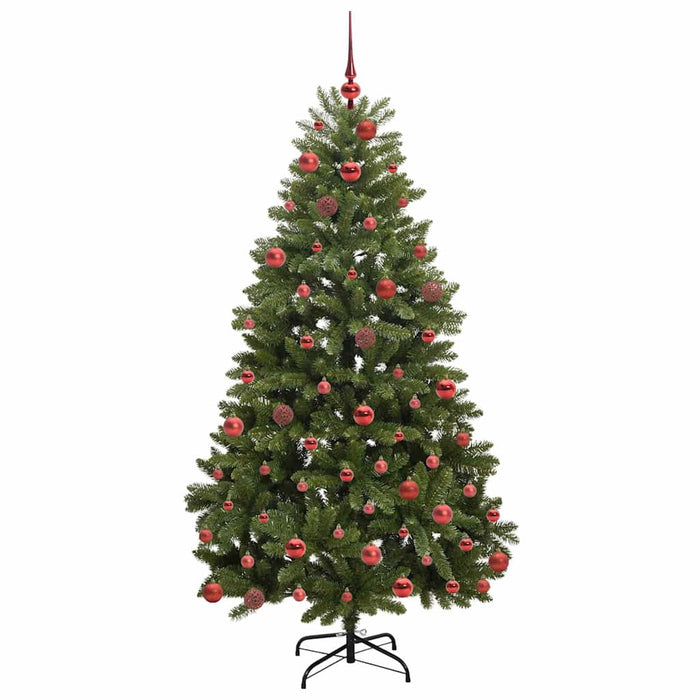 Brad de Crăciun artificial cu 300 LED Verde 180 cm PVC și Metal - WALTI WALTI