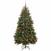 Brad de Crăciun artificial cu 300 LED Verde 180 cm PVC și Metal - WALTI WALTI