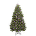 Brad de Crăciun artificial cu 300 LED Verde 180 cm PVC și Metal - WALTI WALTI