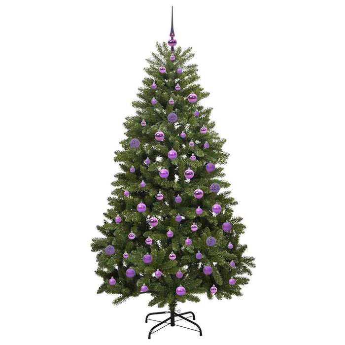 Brad de Crăciun artificial cu 300 LED Verde 180 cm PVC și Metal - WALTI WALTI