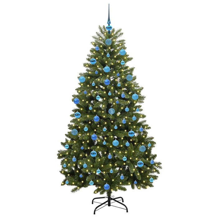 Brad de Crăciun artificial cu 300 LED Verde 180 cm PVC și Metal - WALTI WALTI