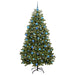 Brad de Crăciun artificial cu 300 LED Verde 180 cm PVC și Metal - WALTI WALTI