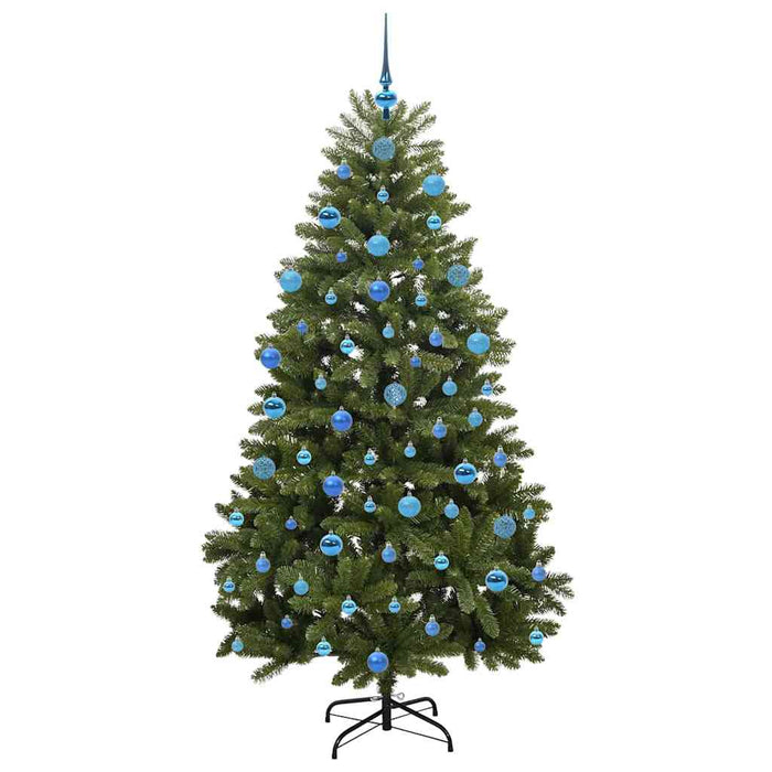 Brad de Crăciun artificial cu 300 LED Verde 180 cm PVC și Metal - WALTI WALTI