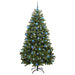 Brad de Crăciun artificial cu 300 LED Verde 180 cm PVC și Metal - WALTI WALTI