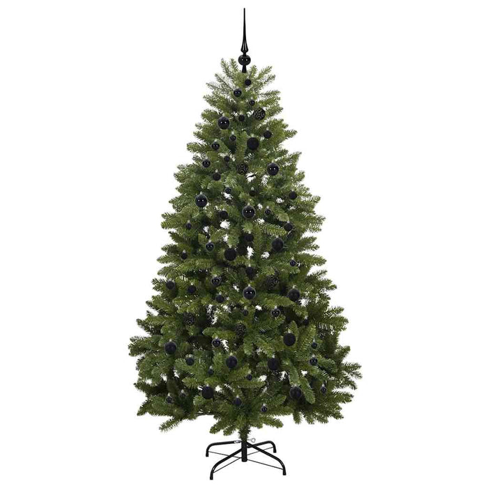 Brad de Crăciun artificial cu 300 LED Verde 210 cm PVC și Metal - WALTI WALTI